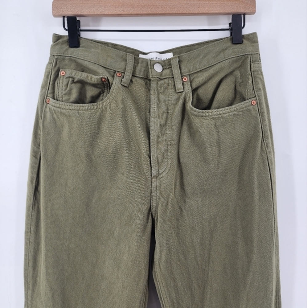 Denim Forum Aritzia The Joni High Rise Loose 29L Green Size 27 - Picture 3 of 12